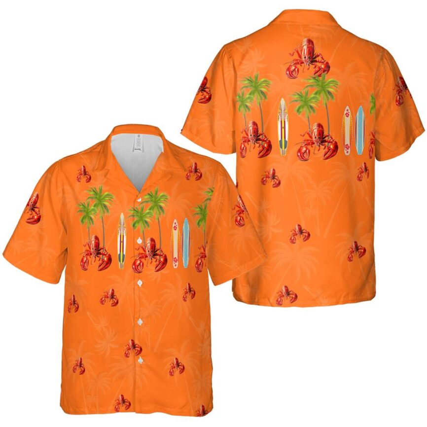 Crawfish Island Theme Hawaiian Shirt Premium grade