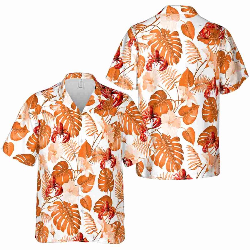 Crawfish Leaf Pattern Hawaiian Shirt Premium grade