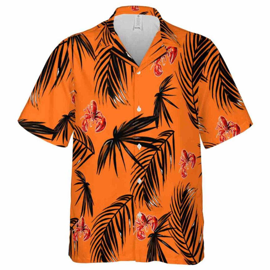 Crawfish Monochrome Palm Hawaiian Shirt Fashion forward