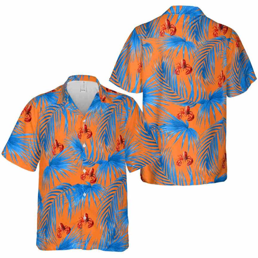 Crawfish Palm Frond Hawaiian Shirt Premium grade