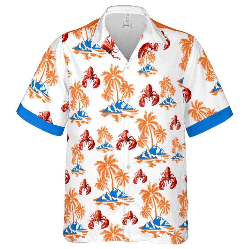 Crawfish Palm Island Graphic Hawaiian Shirt Fashion forward