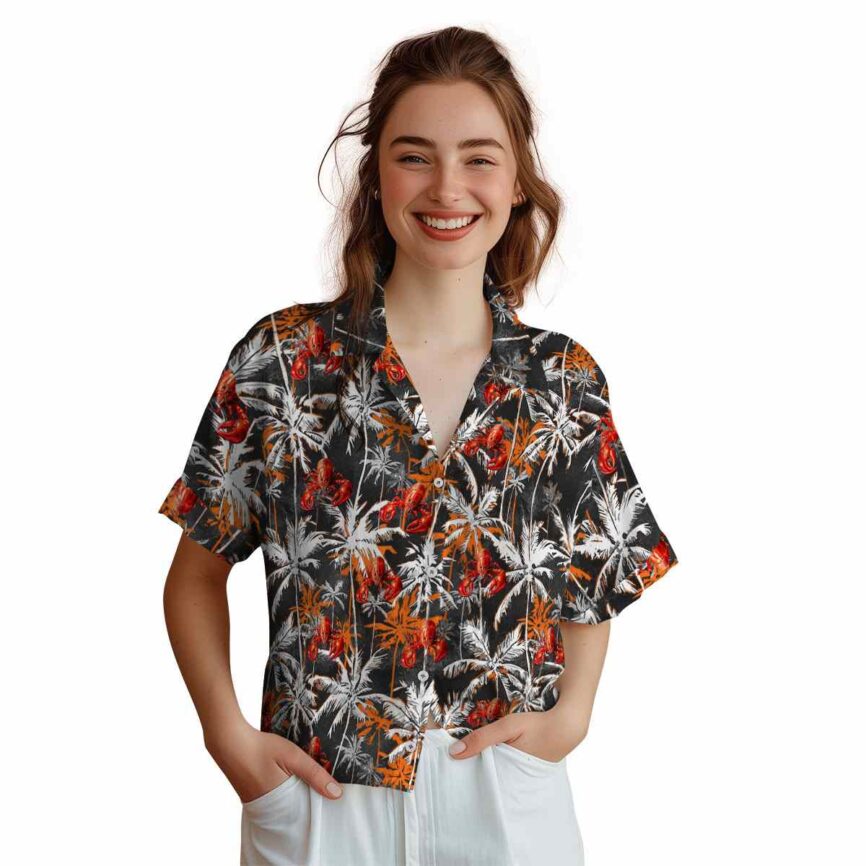 Crawfish Palm Themed Hawaiian Shirt Top rated