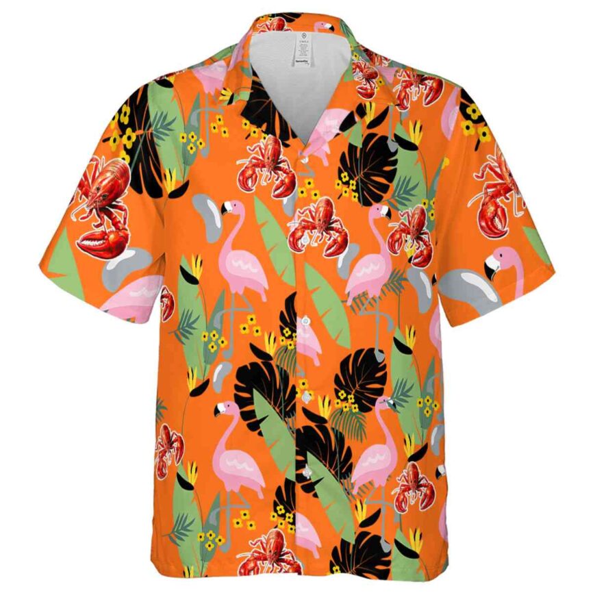 Crawfish Pink Flamingo Hawaiian Shirt Fashion forward