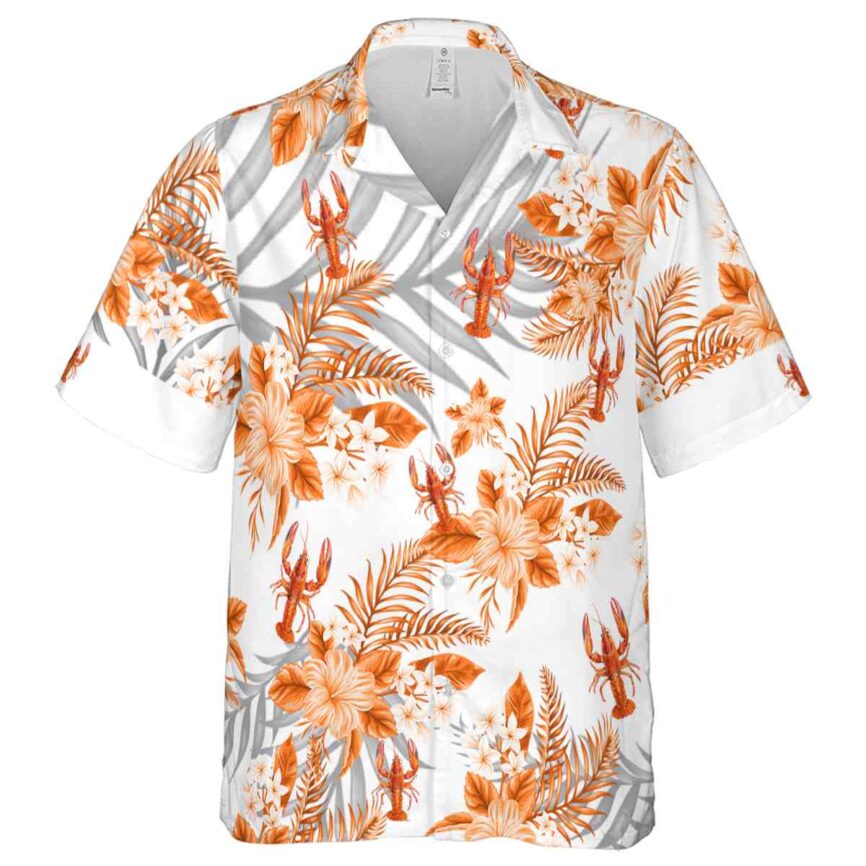 Crawfish Tropical Blossom Hawaiian Shirt Fashion forward