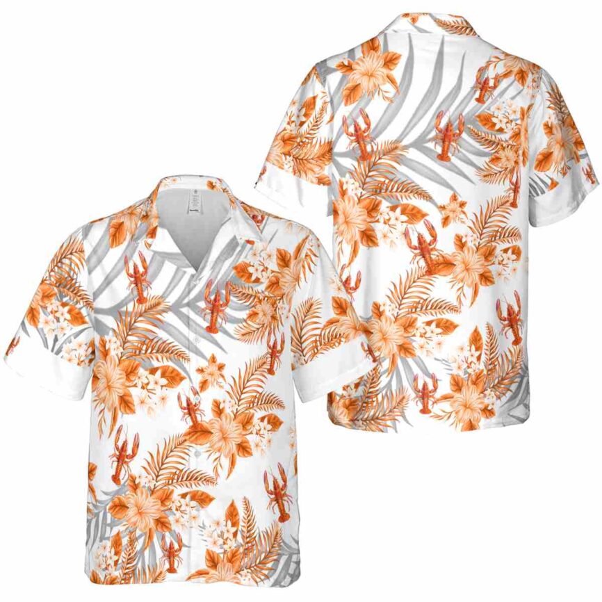 Crawfish Tropical Blossom Hawaiian Shirt Premium grade