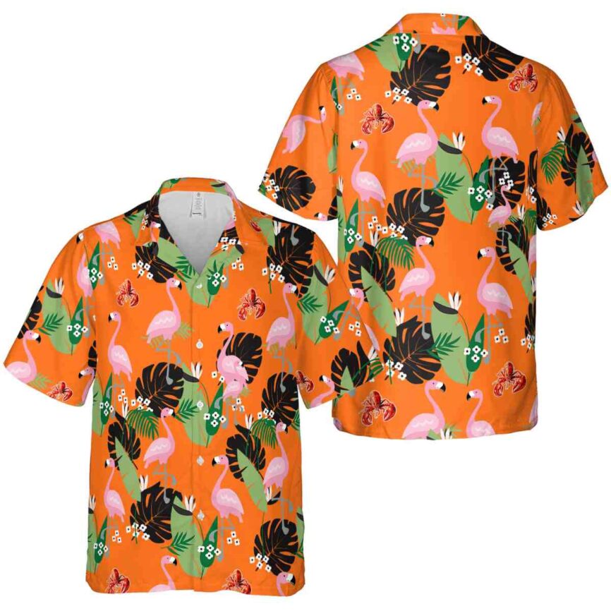 Crawfish Tropical Flamingo Hawaiian Shirt Premium grade