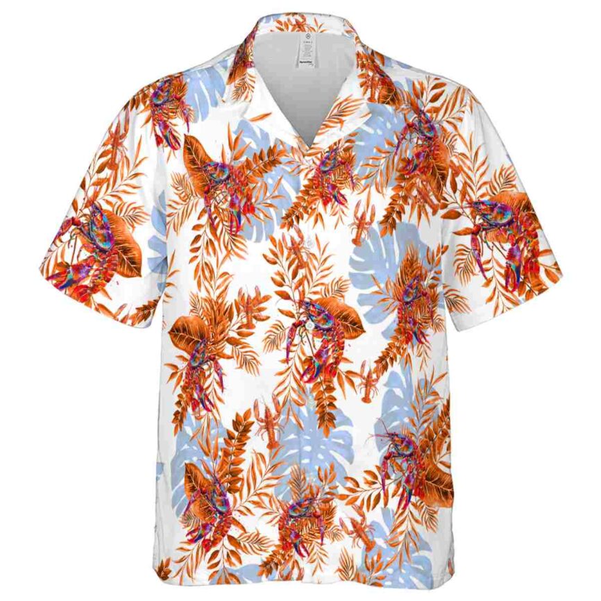 Crawfish Tropical Fronds Hawaiian Shirt Fashion forward