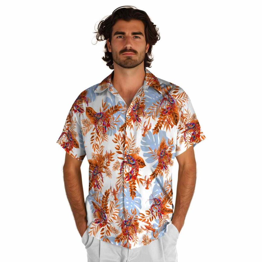 Crawfish Tropical Fronds Hawaiian Shirt New Arrival