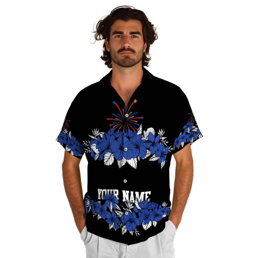 Custom 4th Of July Hibiscus Band Hawaiian Shirt New Arrival