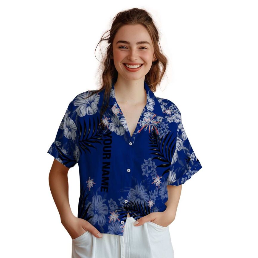 Custom 4th Of July Hibiscus Pattern Hawaiian Shirt Top rated