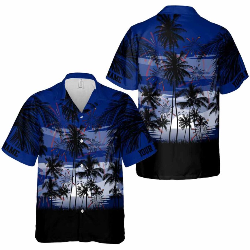 Custom 4th Of July Island Scenery Hawaiian Shirt Premium grade