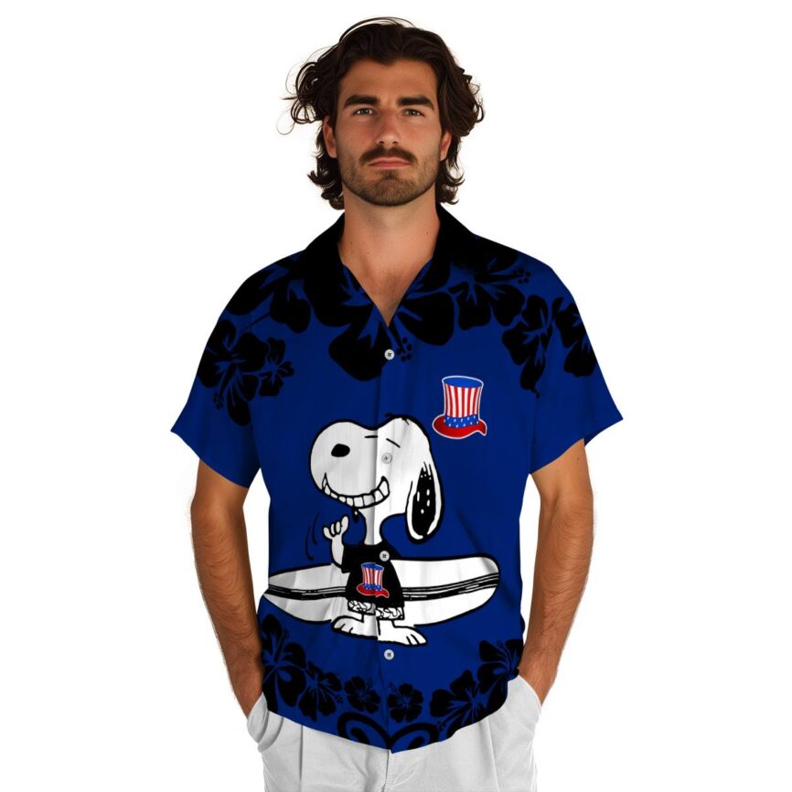 Custom 4th Of July Surfing Snoopy Hawaiian Shirt New Arrival