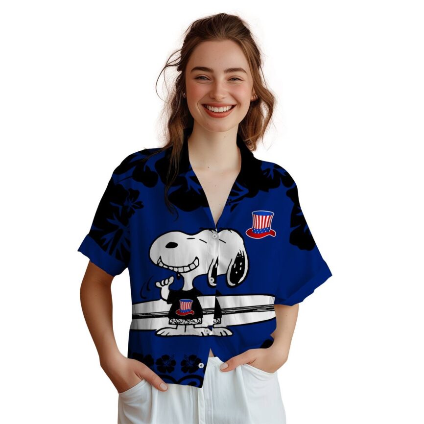 Custom 4th Of July Surfing Snoopy Hawaiian Shirt Top rated