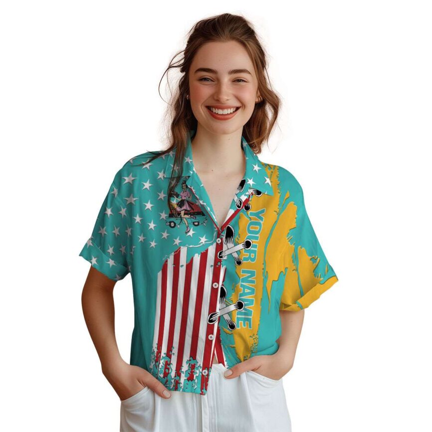 Custom 50s Flag Stitches Hawaiian Shirt Top rated