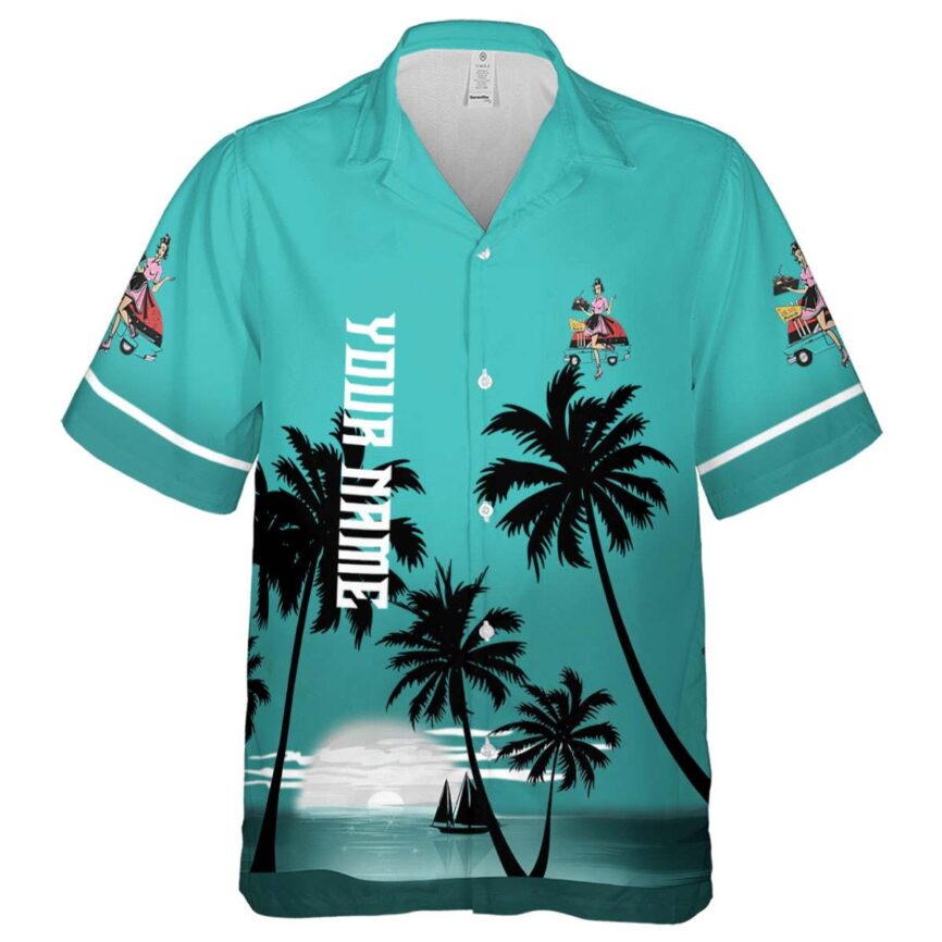 Custom 50s Ocean Sunset Hawaiian Shirt Fashion forward