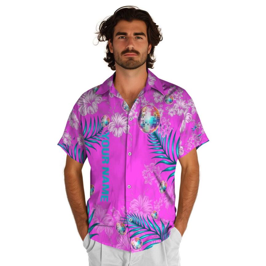 Custom 70s Hibiscus Pattern Hawaiian Shirt New Arrival