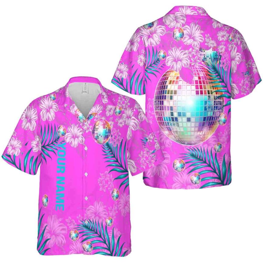 Custom 70s Hibiscus Pattern Hawaiian Shirt Premium grade