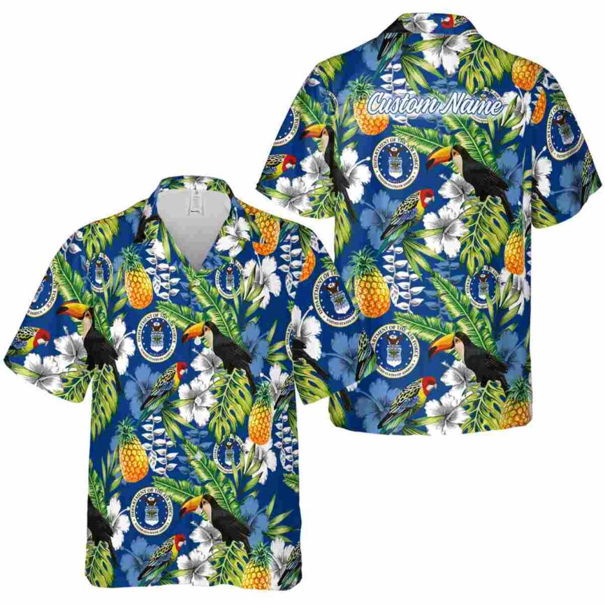 Custom Air Force Toucan Bird Hawaiian Shirt Premium grade