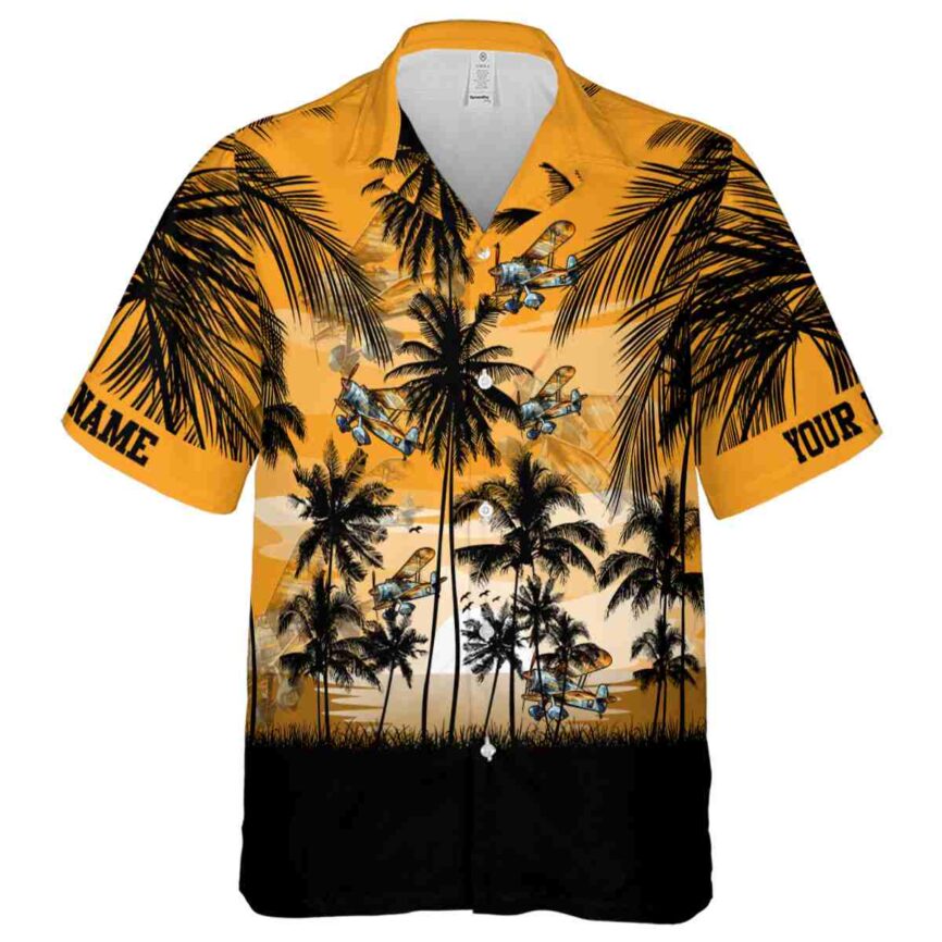 Custom Airplane Island Scenery Hawaiian Shirt Fashion forward