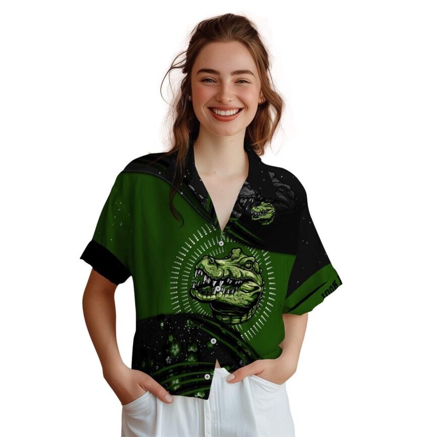 Custom Alligator Dynamic Swirl Hawaiian Shirt Top rated