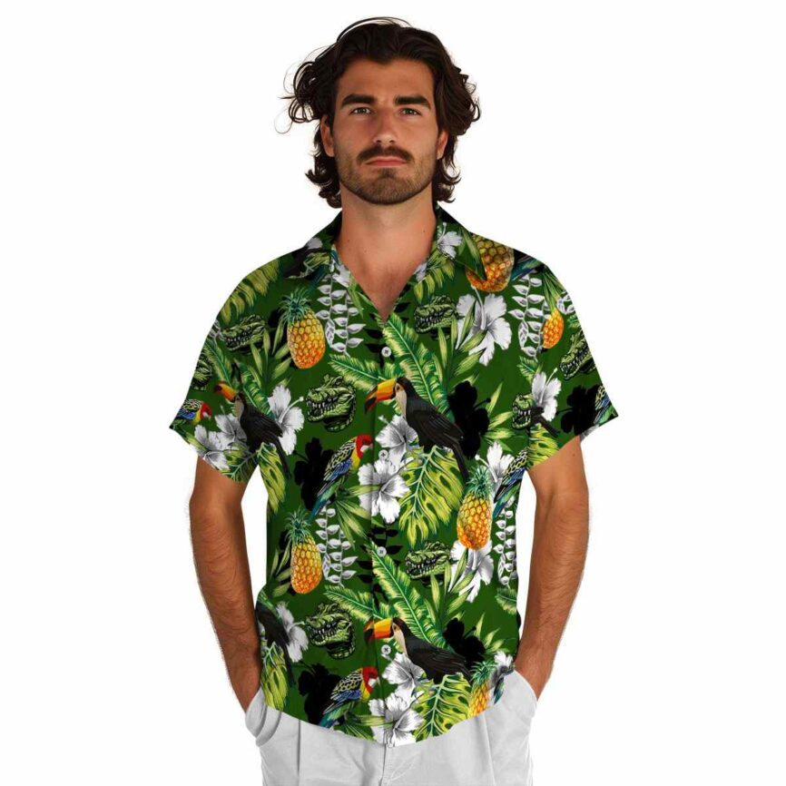 Custom Alligator Toucan Bird Hawaiian Shirt New Arrival