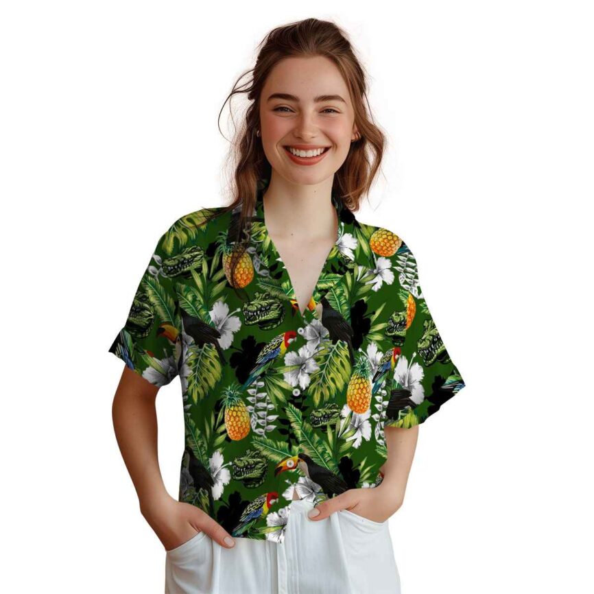 Custom Alligator Toucan Bird Hawaiian Shirt Top rated