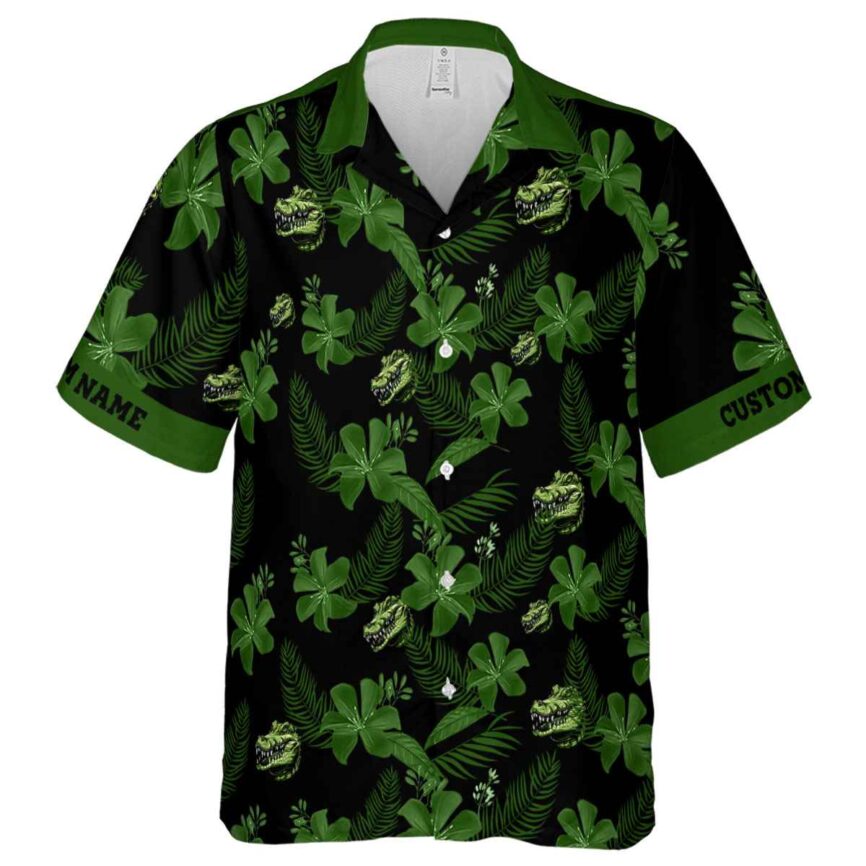 Custom Alligator Tropical Flower Hawaiian Shirt Fashion forward