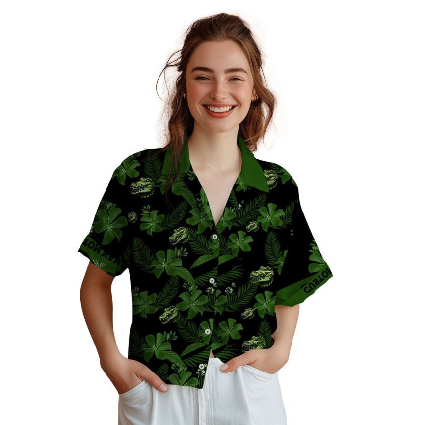 Custom Alligator Tropical Flower Hawaiian Shirt Top rated