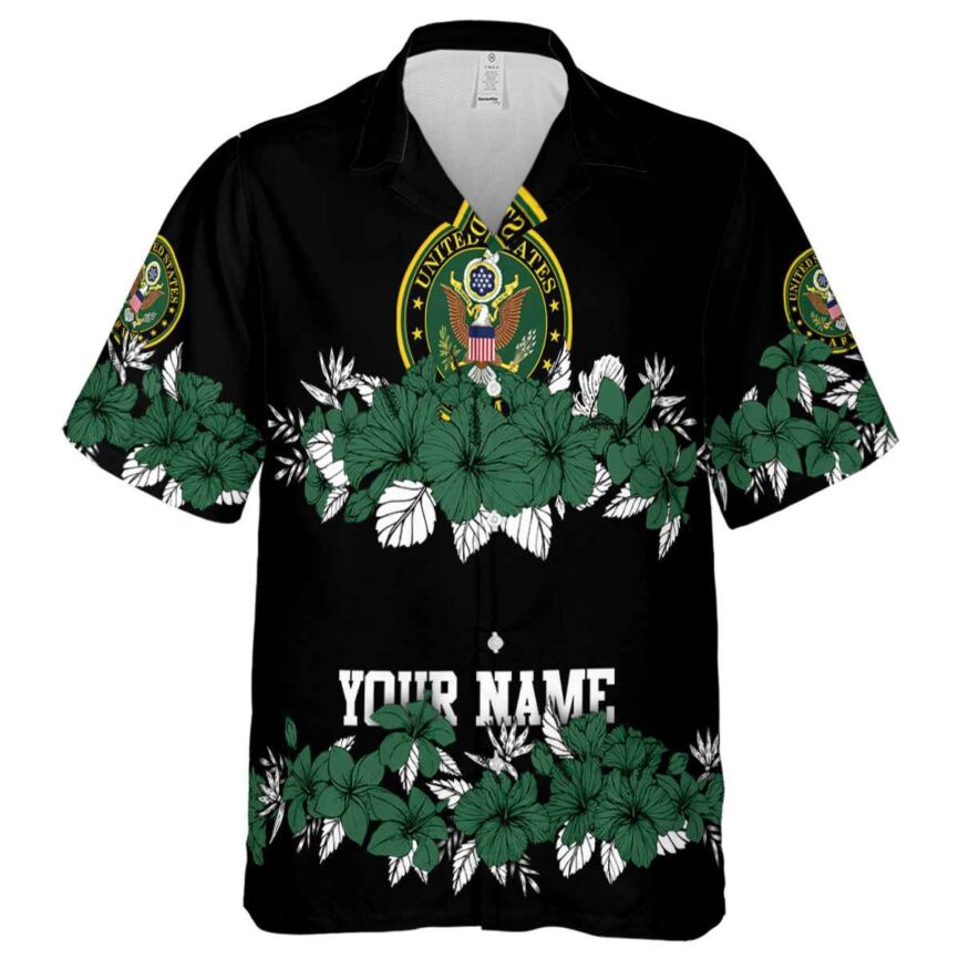 Custom Army Hibiscus Band Hawaiian Shirt Fashion forward