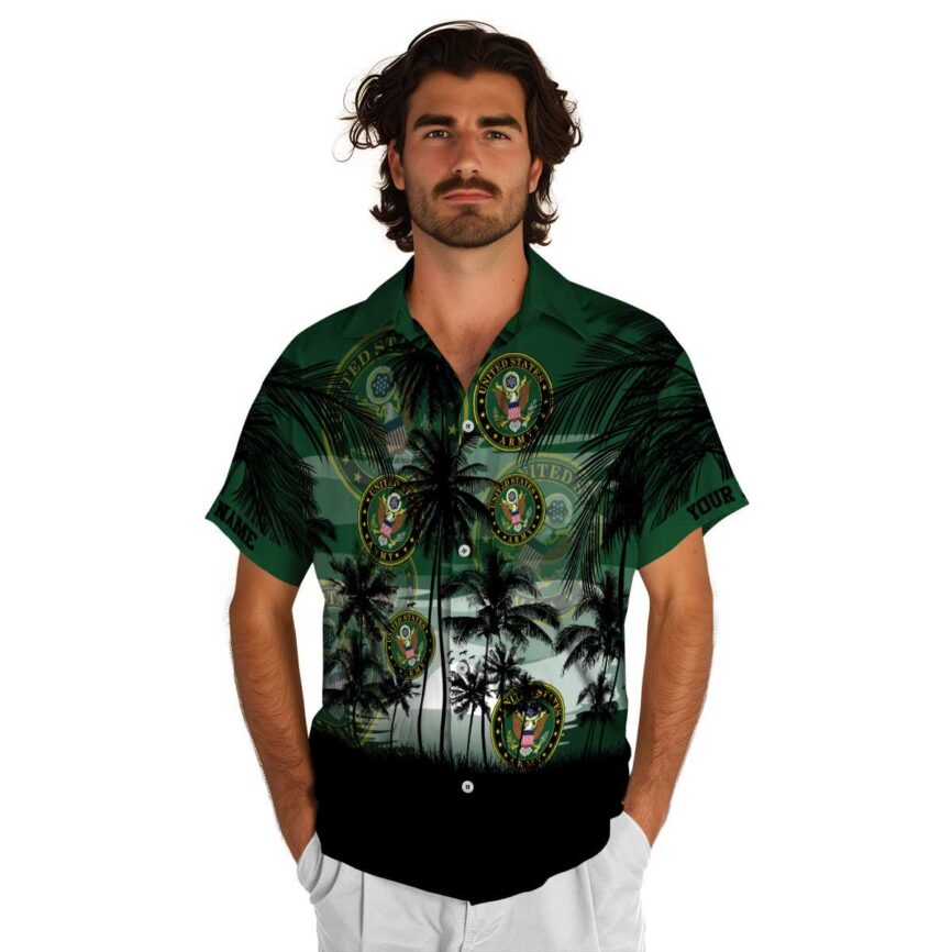 Custom Army Island Scenery Hawaiian Shirt New Arrival