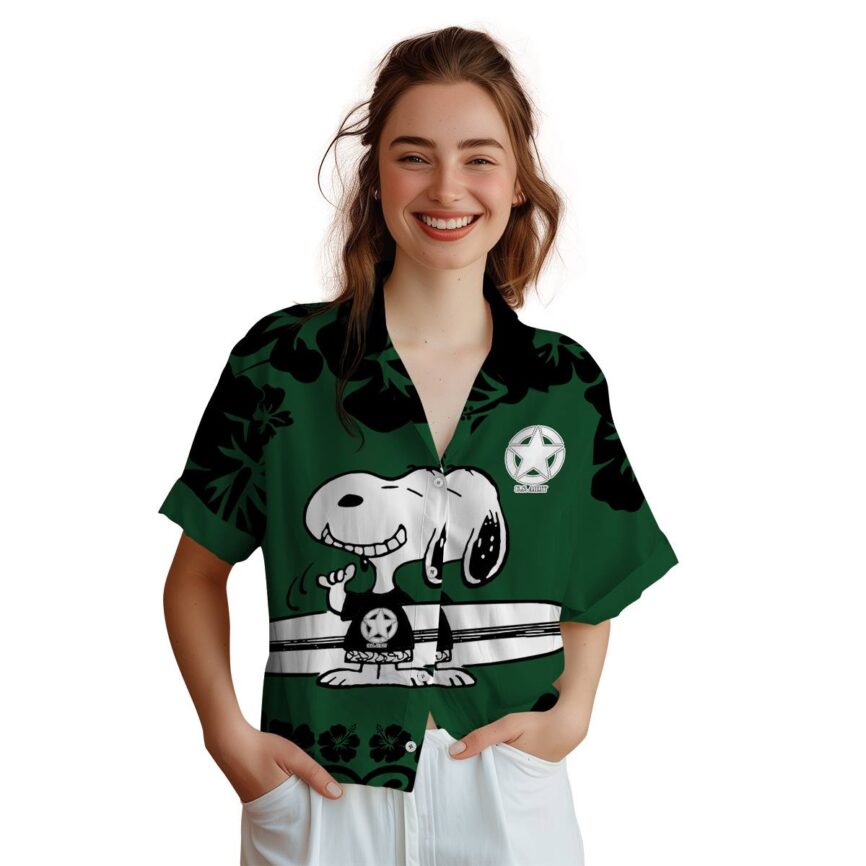 Custom Army Surfing Snoopy Hawaiian Shirt Top rated