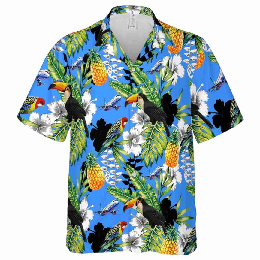 Custom Aviation Toucan Bird Hawaiian Shirt Fashion forward