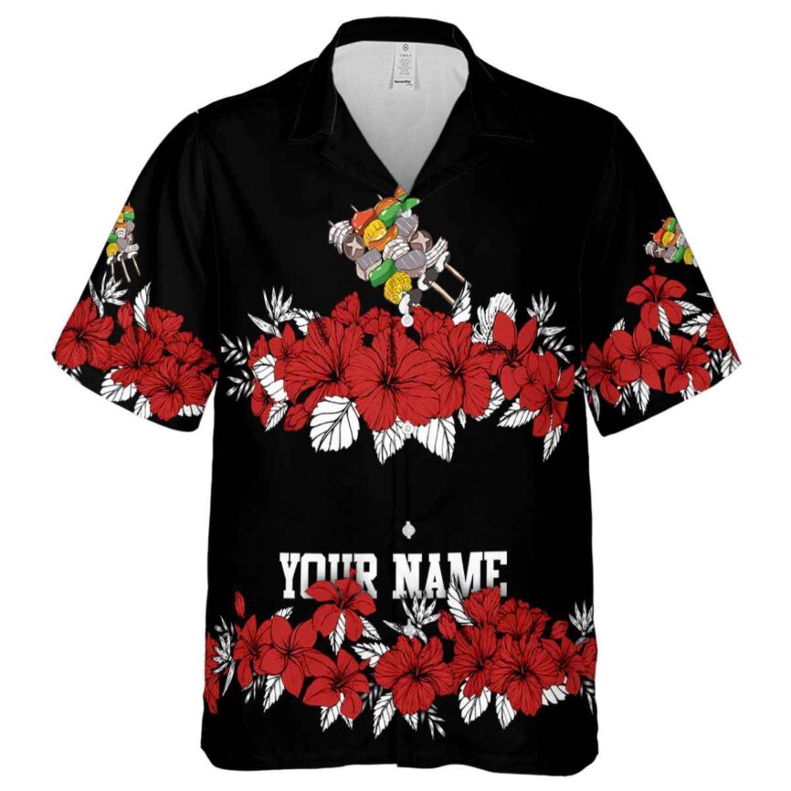 Custom BBQ Hibiscus Band Hawaiian Shirt Fashion forward