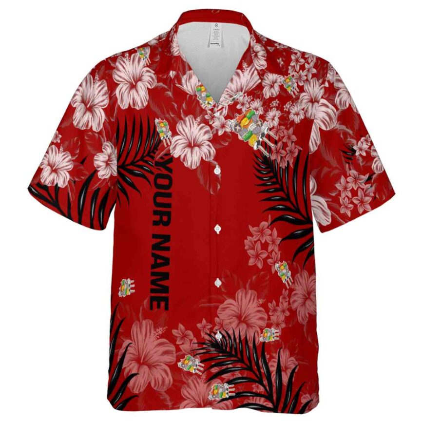 Custom BBQ Hibiscus Pattern Hawaiian Shirt Fashion forward