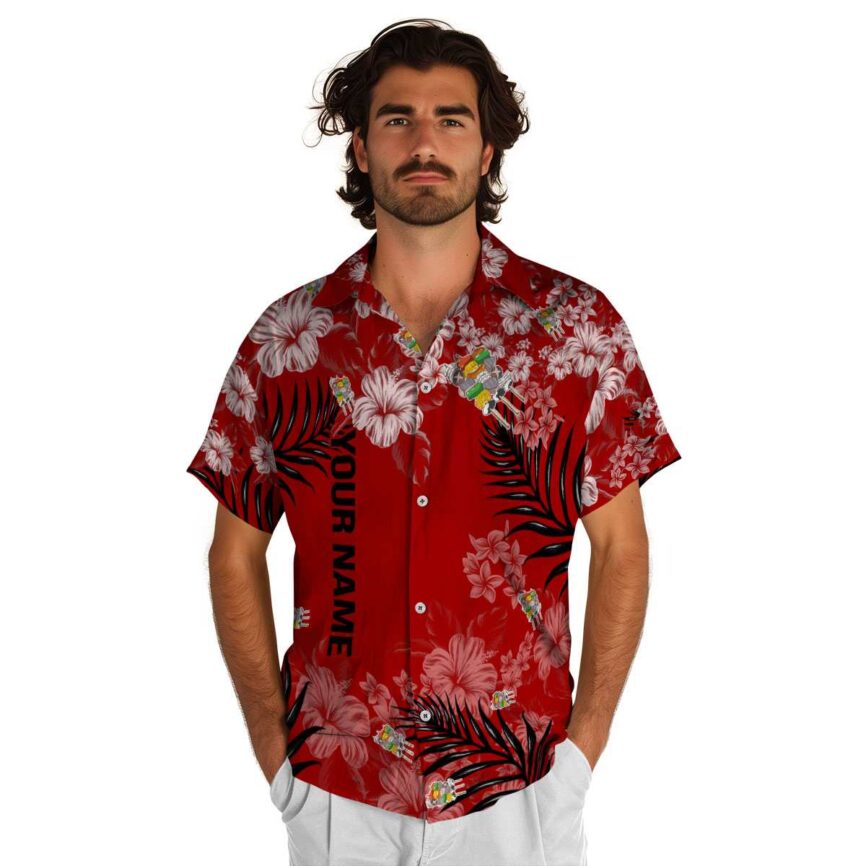 Custom BBQ Hibiscus Pattern Hawaiian Shirt New Arrival