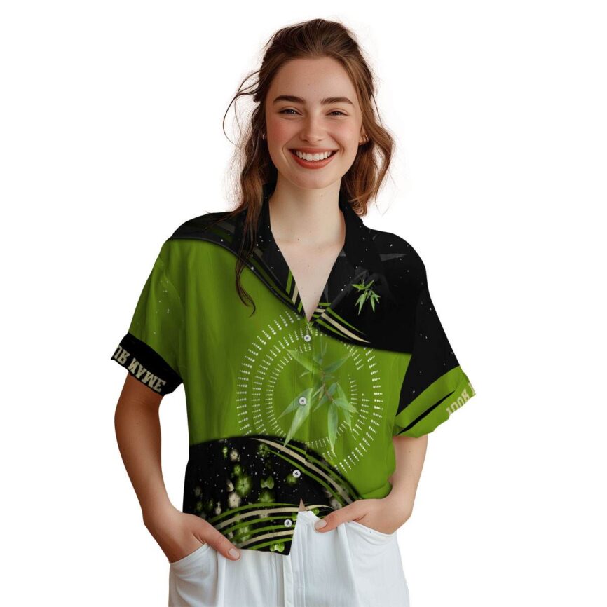 Custom Bamboo Dynamic Swirl Hawaiian Shirt Top rated