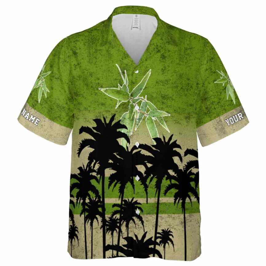 Custom Bamboo Sunset Gradient Hawaiian Shirt Fashion forward