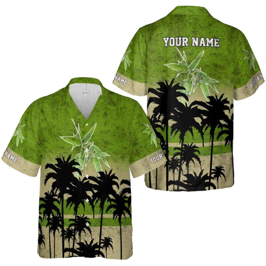 Custom Bamboo Sunset Gradient Hawaiian Shirt Premium grade