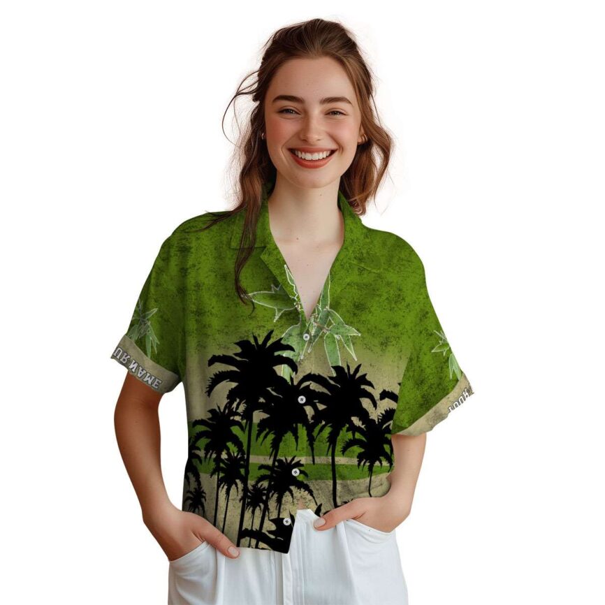 Custom Bamboo Sunset Gradient Hawaiian Shirt Top rated