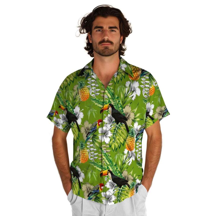 Custom Bamboo Toucan Bird Hawaiian Shirt New Arrival