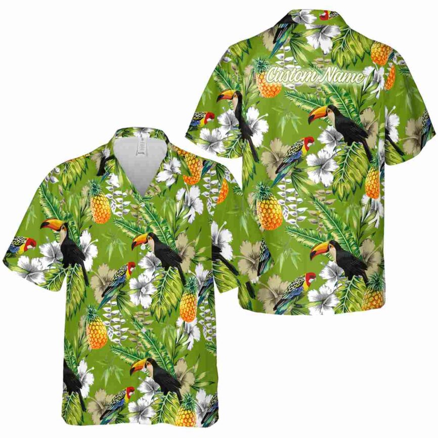 Custom Bamboo Toucan Bird Hawaiian Shirt Premium grade