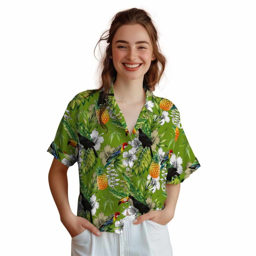 Custom Bamboo Toucan Bird Hawaiian Shirt Top rated