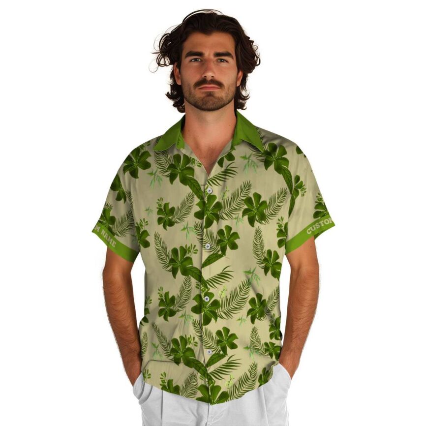 Custom Bamboo Tropical Flower Hawaiian Shirt New Arrival