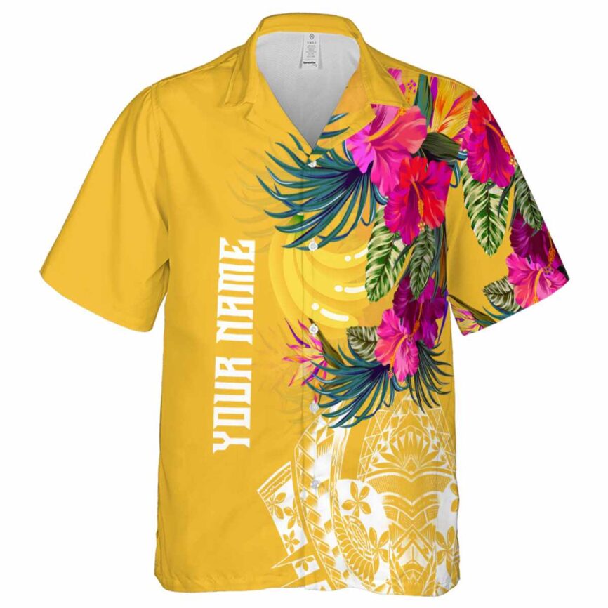 Custom Banana Polynesian Flowers Hawaiian Shirt Fashion forward