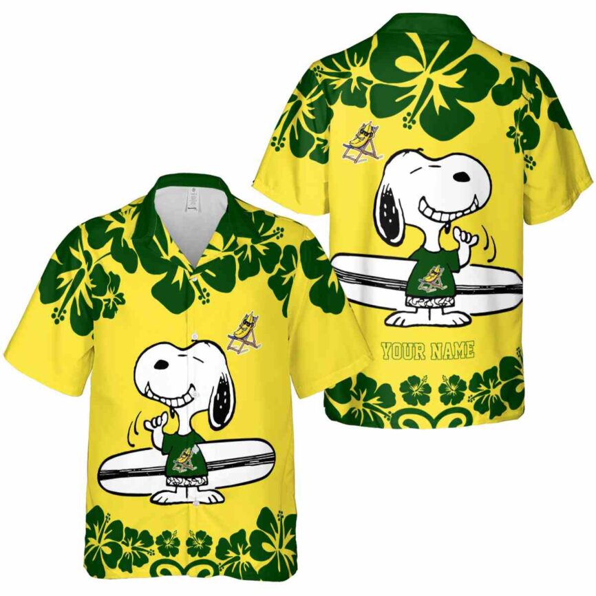 Custom Banana Surfing Snoopy Hawaiian Shirt Premium grade