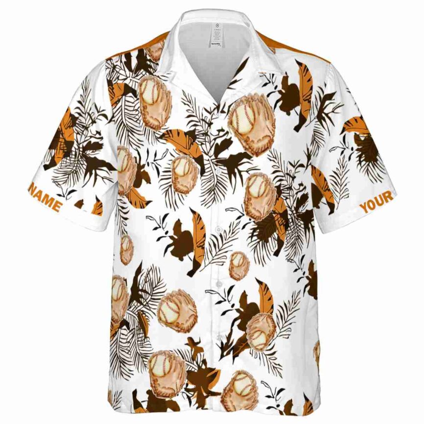 Custom Baseball Leafy Accents Hawaiian Shirt Fashion forward