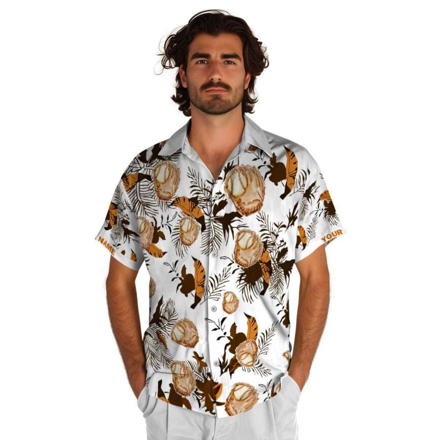 Custom Baseball Leafy Accents Hawaiian Shirt New Arrival