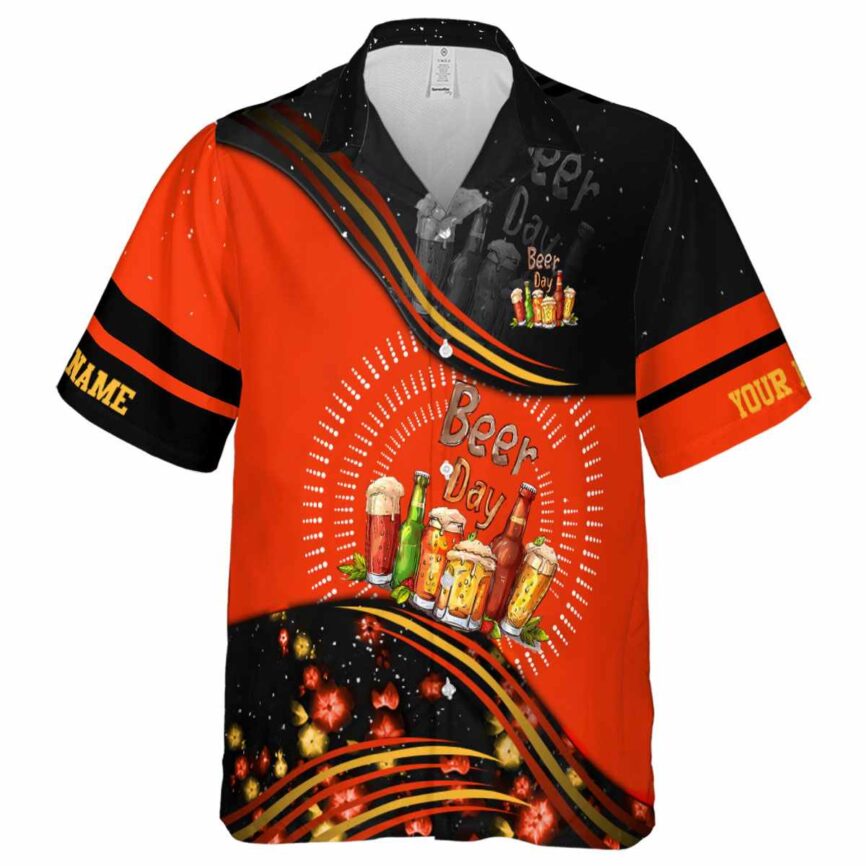 Custom Beer Dynamic Swirl Hawaiian Shirt Fashion forward