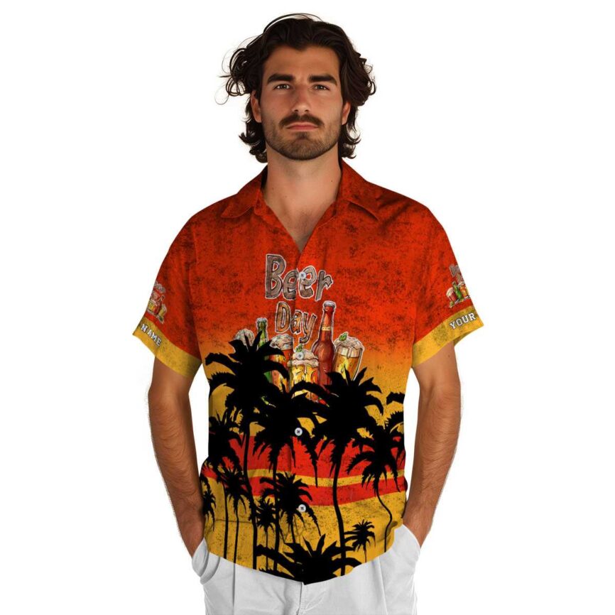 Custom Beer Sunset Gradient Hawaiian Shirt New Arrival