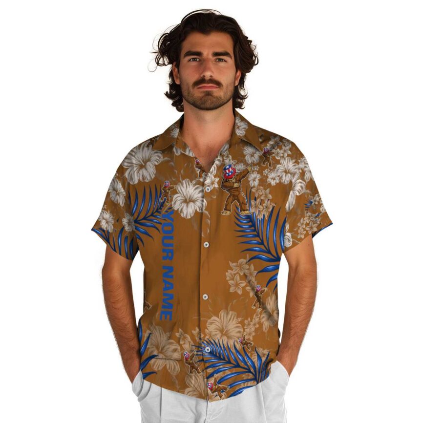 Custom Bigfoot Hibiscus Pattern Hawaiian Shirt New Arrival